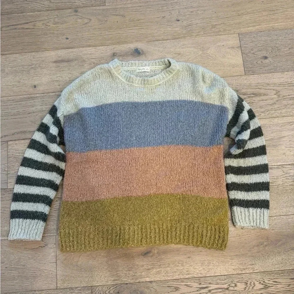 Rylee & Cru Women's Stripe Aspen Sweater Small - Picture 1 of 5
